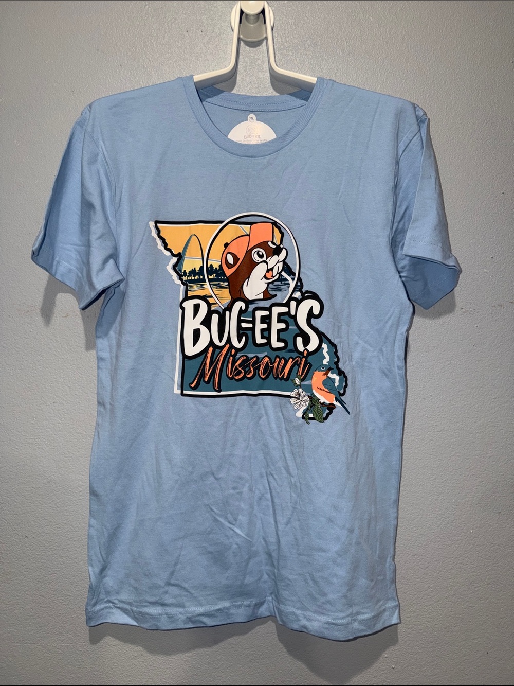 Buc-ee's Missouri Light Blue Graphic Tee